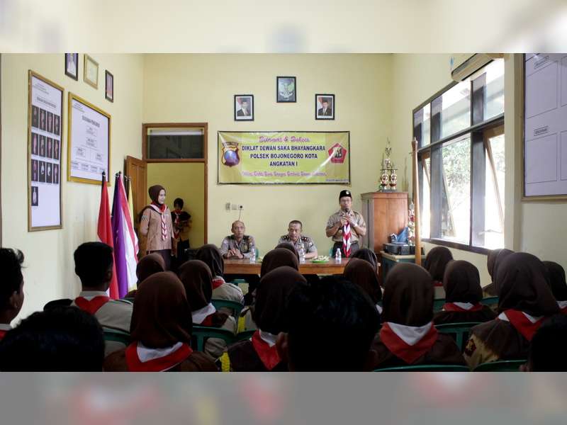 Saka Bhayangkara Polsek Bojonegoro Kota Gelar Diklat Dewan Saka Bhayangkara 2018