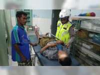 Tabrakan Motor di Ngraho Bojonegoro, 3 Orang Luka-Luka