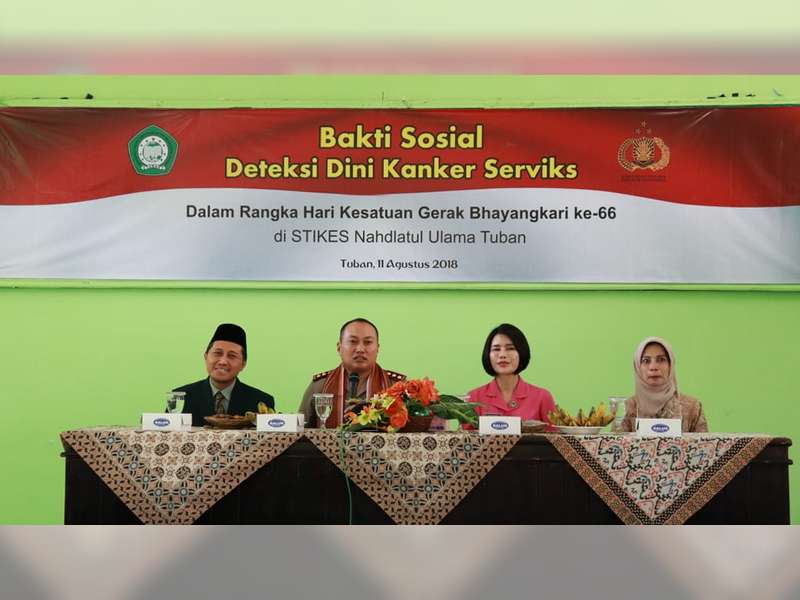 Bhayangkari Cabang Tuban Gelar Baksos Deteksi Dini Kanker Serviks