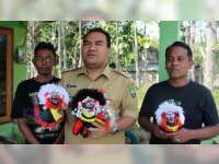 Souvenir Barongan Blora Dibuat dari Bahan Limbah Kayu
