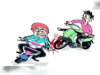 Tabrakan Motor di Dander Bojonegoro, Seorang Pemotor Luka-Luka