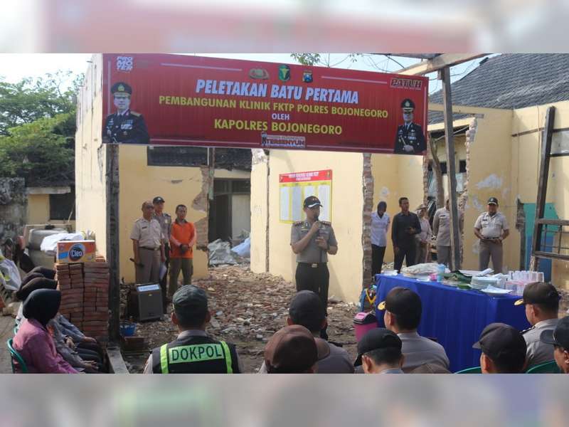 Polres Bojonegoro Bangun Fasilitas Kesehatan Tingkat Pertama