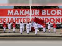 Upacara Peringatan Detik-Detik Proklamasi Kemerdekaan RI di Blora Berlangsung Khidmat