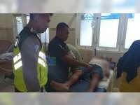 Mendadak Belok, Truk Ditabrak Motor di Dander Bojonegoro Pengendara Motor Luka-Luka