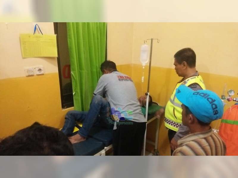 Diseruduk Truk, Seorang Pemotor di Kalitidu Bojonegoro, Luka Berat