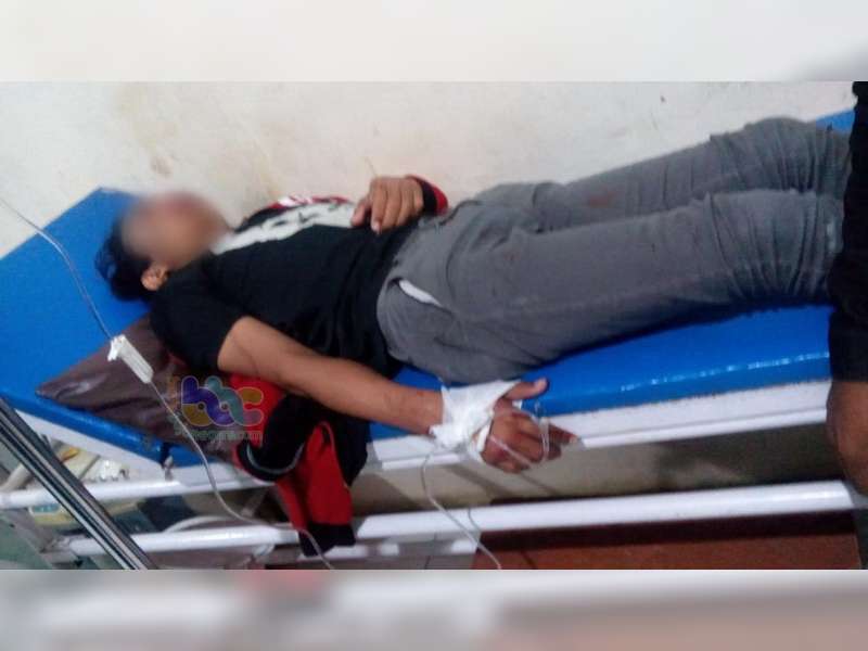 Ngebut di Tikungan, Tabrak Tembok Warga, Seorang Pemotor di Temayang Luka Berat