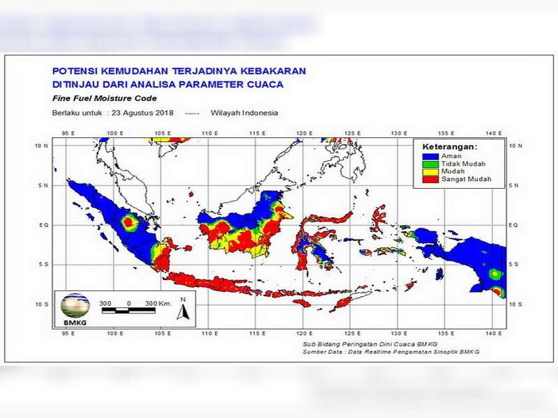 BMKG: Musim Kemarau Meluas, Waspada Potensi Karhutla