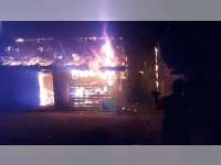 Diduga Akibat Tabung Elpiji Bocor, Rumah Warga Kasiman Bojonegoro Hangus Terbakar