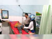 Laka-Lantas di Ngraho Bojonegoro, Seorang Pemotor Alami Patah Tulang Tangan