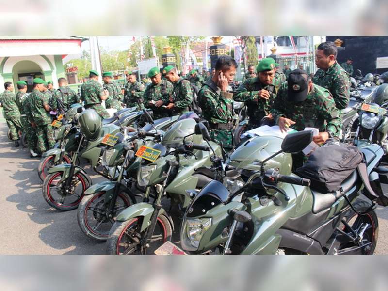 Kodim 0721 Blora Gelar Pengecekan Berkala Kendaraan Dinas