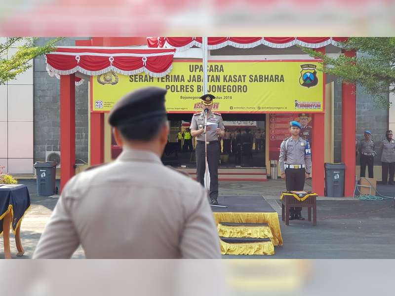 Jabatan Kasat Sabhara Polres Bojonegoro Diserah Terimakan