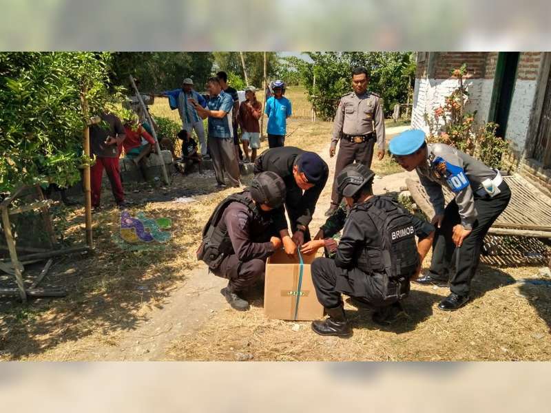 Mortir Yang Ditemukan di Bengawan Solo, Diamankan ke Mako Brimob Bojonegoro