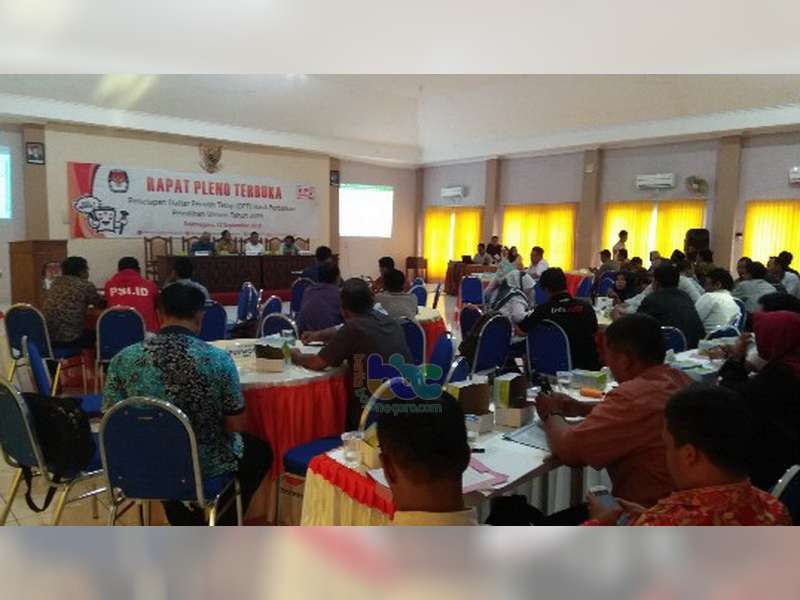 KPU Bojonegoro Tetapkan DPT Hasil Perbaikan, Pemilu 2019 Sejumlah 1.038.986 Pemilih