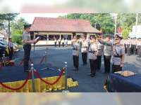 Kapolres Bojonegoro Pimpin Sertijab Sejumlah Perwira dan Kapolsek Jajaran