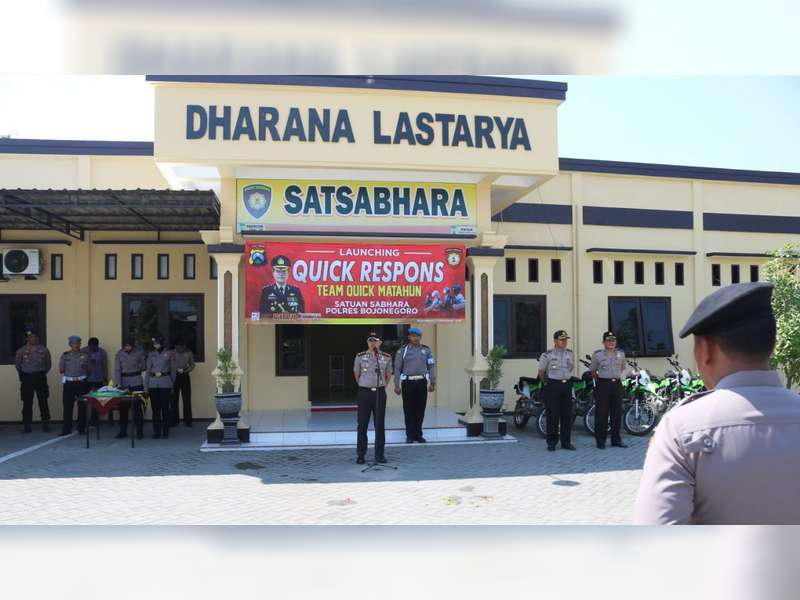 Polres Bojonegoro Launching Tim Quick Matahun, Respon Cepat Layani Masyarakat
