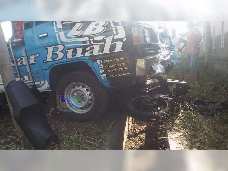 Tertabrak Pikap dan Terseret Hingga 20 Meter, Pemotor di Baureno Bojonegoro Luka-Luka