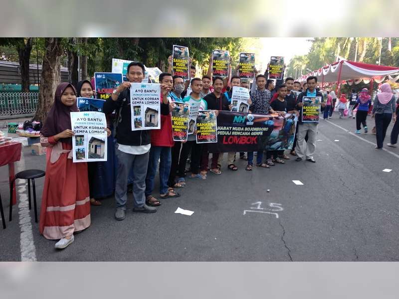 Sahabat Muda Bojonegoro Gelar Aksi Kemanusiaan Untuk Korban Gempa Lombok