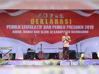 Jelang Pemilu 2019, Polres Bojonegoro Gelar Deklarasi Pemilu Damai