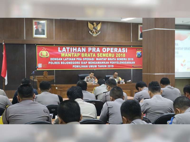 Jajaran Polres Bojonegoro Siap Amankan Pemilu 2019