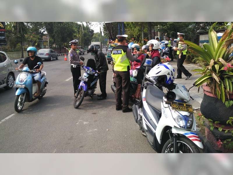 87 Pengendara Kendaraan Bermotor Terjaring Razia Sat Lantas Polres Bojonegoro