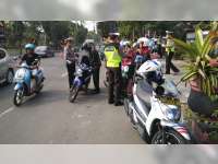 87 Pengendara Kendaraan Bermotor Terjaring Razia Sat Lantas Polres Bojonegoro