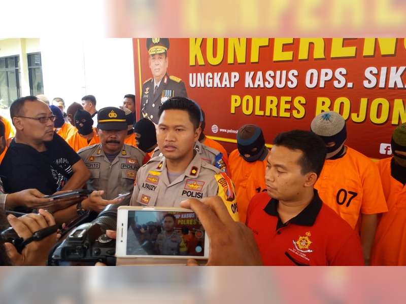 Polres Bojonegoro Rilis Hasil Ungkap Kasus Operasi Sikat Semeru 2018