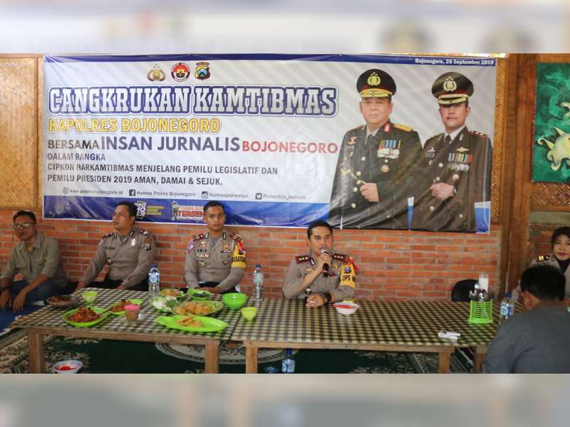 Cangkrukan Kamtibmas, Kapolres Bojonegoro Ajak Media Sebarkan Berita Positif dan Berimbang