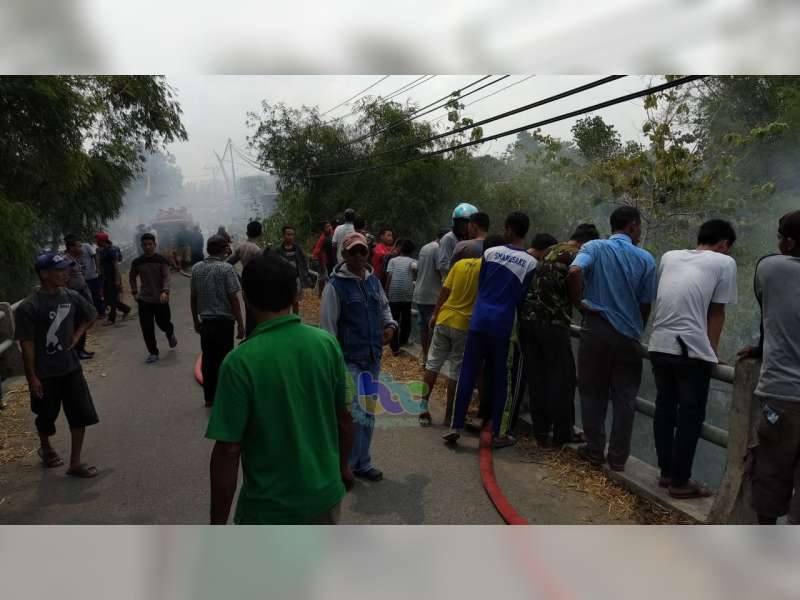 Kebakaran Sampah dan Rumpun Bambu di Kedungadem Bojonegoro, Bikin Heboh Warga
