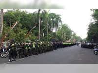 Apel Pengamanan Pengesahan PSHT, Kapolres Bojonegoro Pesan Agar Anggota Tetap Humanis
