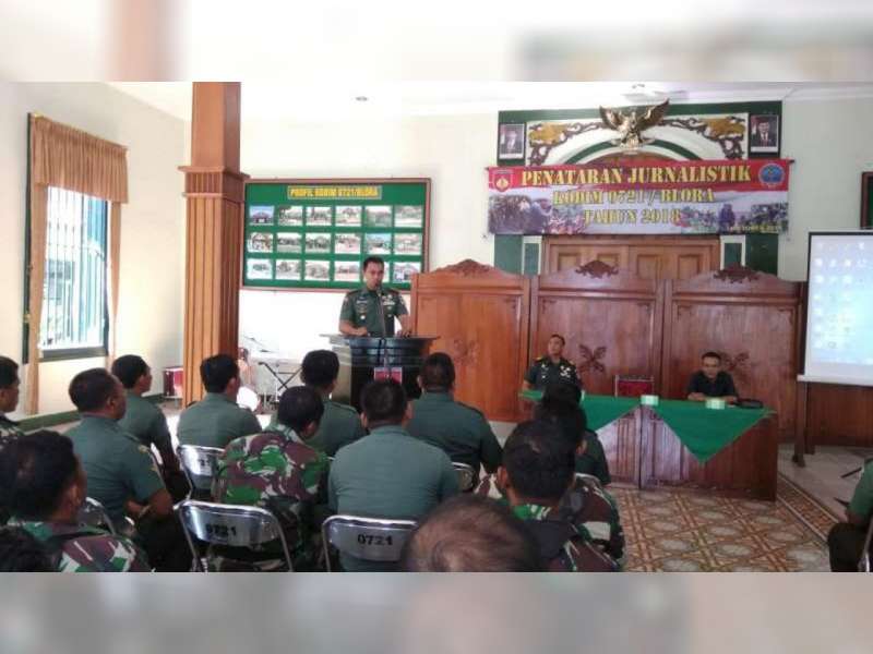15 Anggota Penerangan Koramil di Blora Ikuti Pelatihan Jurnalistik