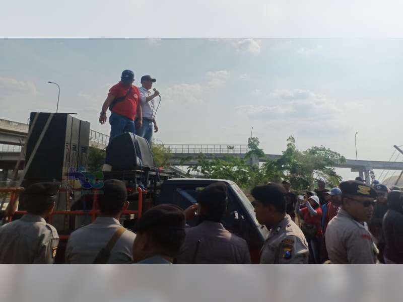 Polres Bojonegoro Beri Pengamanan Aksi Damai di Gayam dan Kalitidu