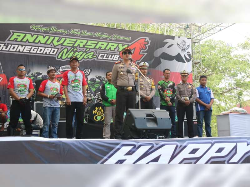 Kapolres dan Wakil Bupati Bojonegoro Ajak Komunitas Motor Tertib Berlalu Lintas