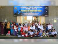Peringati Tahun Baru Hijriah, Polres Bojonegoro Gelar Pengajian dan Santuni Anak Yatim