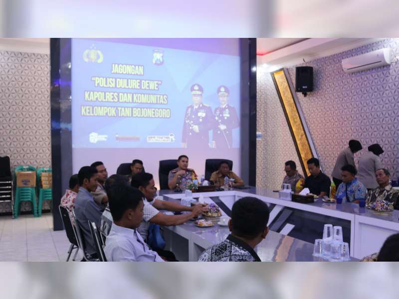 Kapolres Bojonegoro Ajak Anggota Kelompok Tani, Tolak Penyebaran Hoax