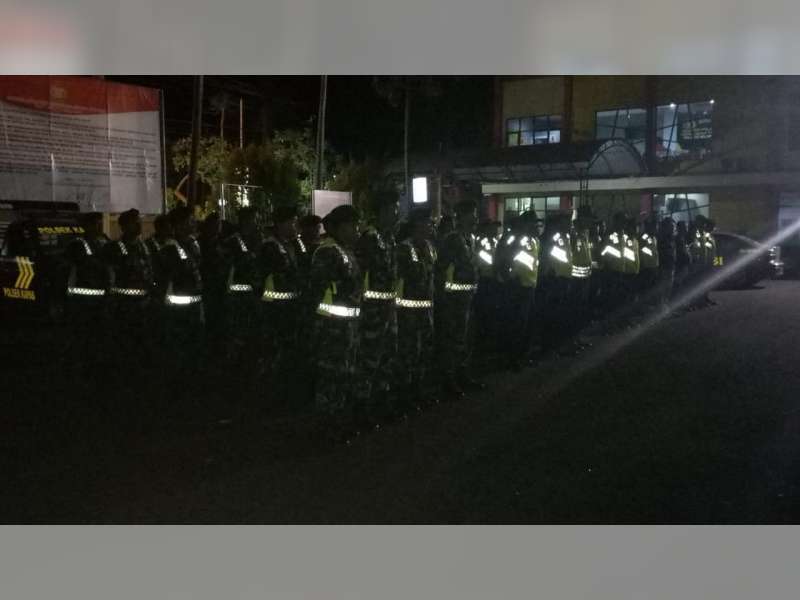 Polres Bojonegoro Gelar Patroli Skala Besar, 45 Pelanggar Lalu Lintas Ditindak