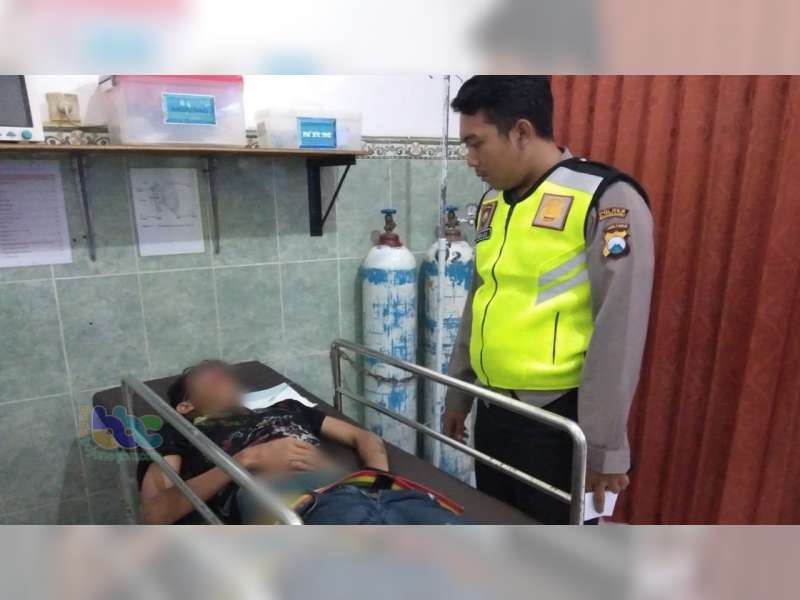 Tabrakan Motor di Kedungadem Bojonegoro, Seorang Pengendara Luka-Luka