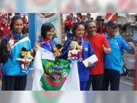 Porprov Jateng, Novita Andriyani Sumbang Emas Pertama untuk Blora dari Half Maraton