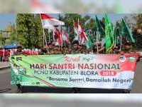 Ribuan Santri di Blora, Ikuti Kirab Peringati Hari Santri Nasional 2018