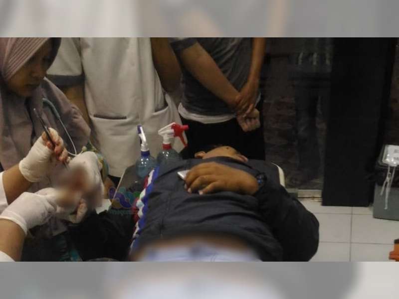 Tabrakan Motor di Baureno Bojonegoro Seorang Pengendara Luka Berat