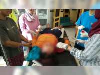 Terserempet Truk, Seorang Pemotor di Gayam Bojonegoro Luka Berat