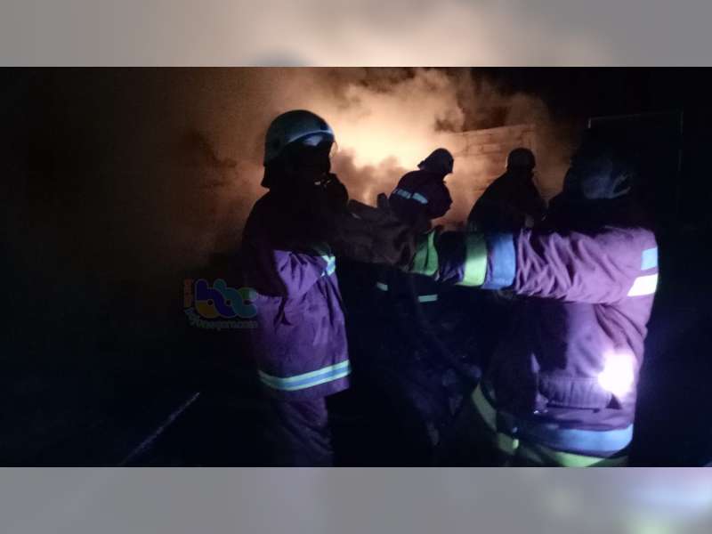 Pabrik Krupuk Milik Warga Gayam Bojonegoro Terbakar