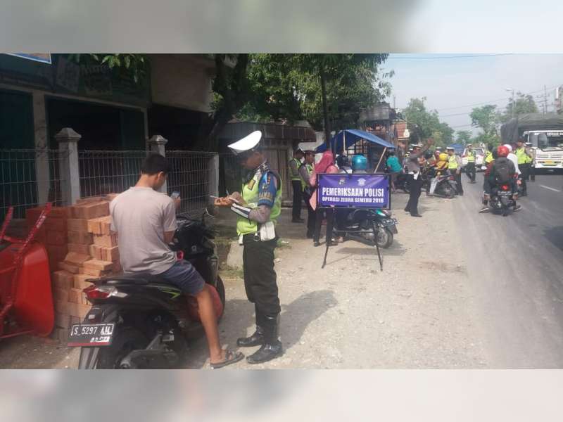 Hari Keempat Operasi Zebra Semeru 2018 di Bojonegoro, 92 Pelanggar Ditindak