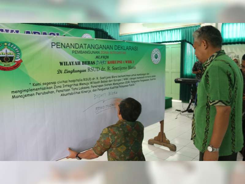 RSUD Blora Deklarasikan Pembangunan Zona Integritas
