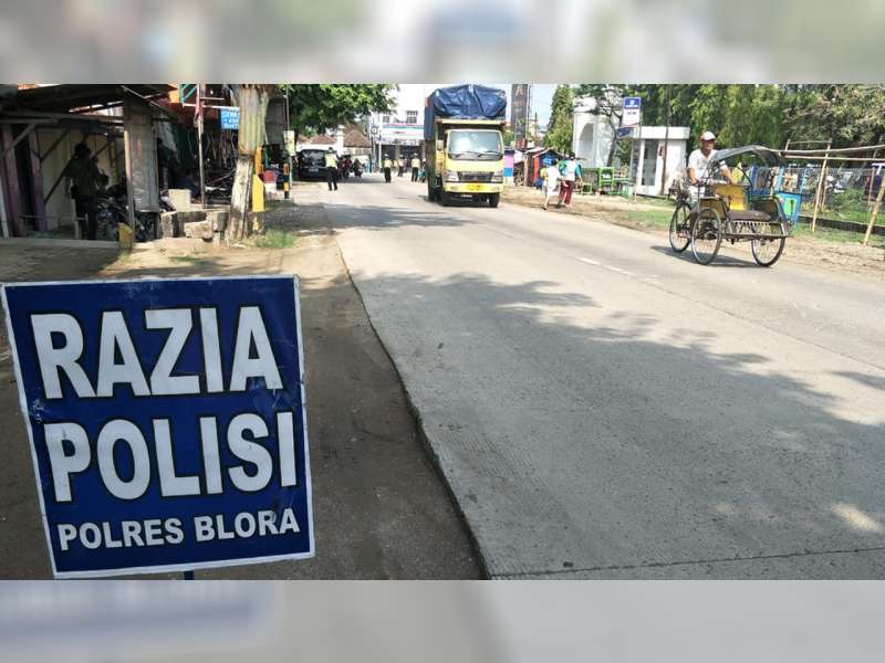 Ratusan Pengendara di Blora Terjaring Oprasi Zebra 2018
