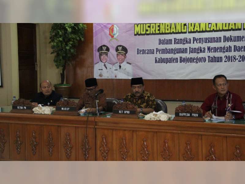 Wabup Buka Musrenbang Rancangan RPJMD Kabupaten Bojonegoro Tahun 2018-2023