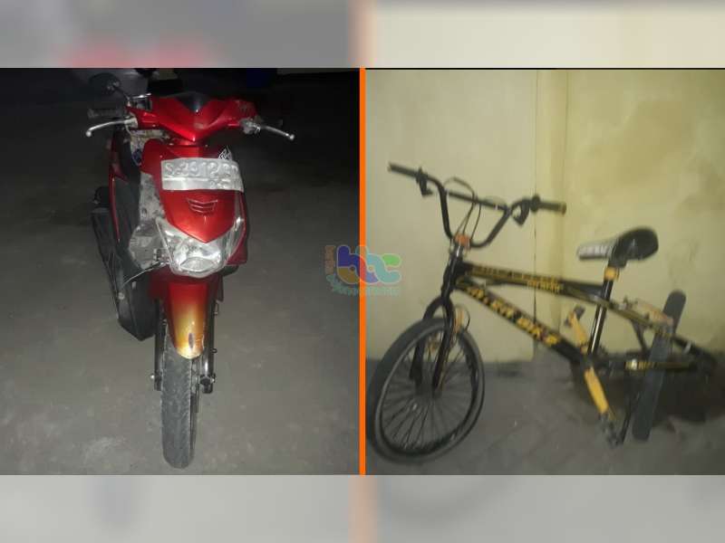 Ditubruk Motor Seorang Anak di Kanor Bojonegoro Luka Berat