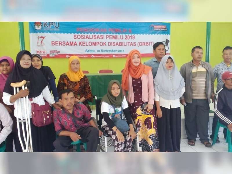 KPUD Tuban Sosialisasi Pemilu pada Penyandang Disabilitas