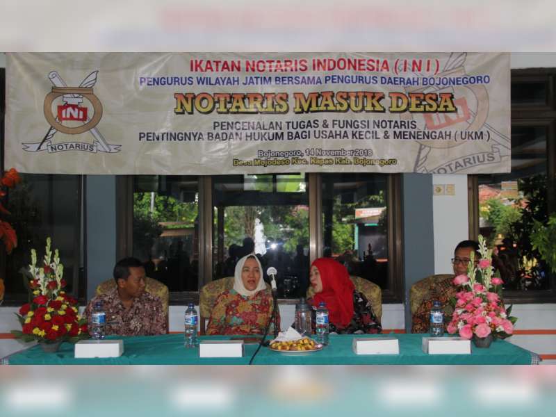 Program Notaris Masuk Desa, Upaya INI Jatim Kenalkan Pentingnya Badan Hukum UKM