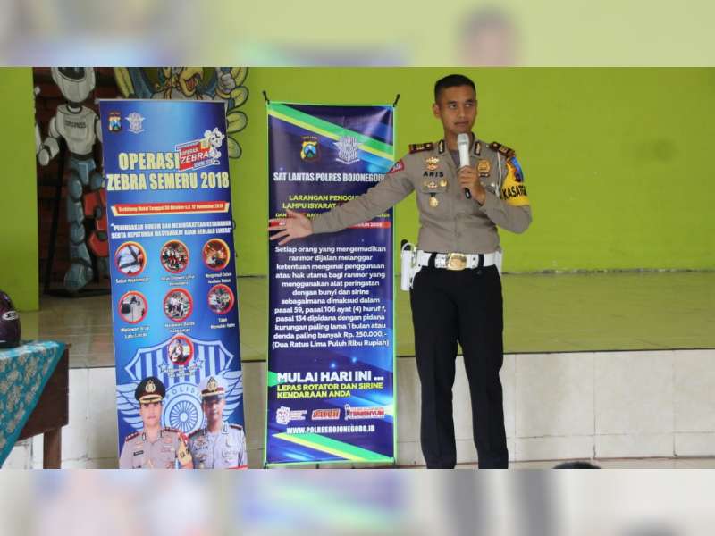Operasi Zebra 2018 di Bojonegoro, Potensi Laka Lantas dan Pelanggaran Menurun