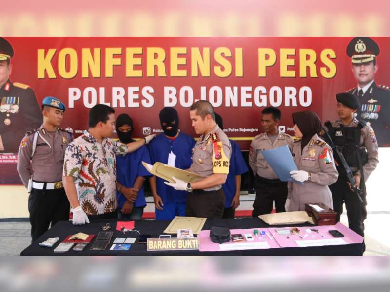 Polres Bojonegoro Amankan Seorang Pemuda Pelaku Jambret
